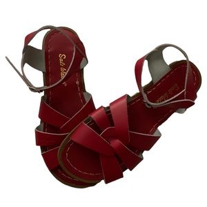 Red salt water sandals. Never been used. Brand new